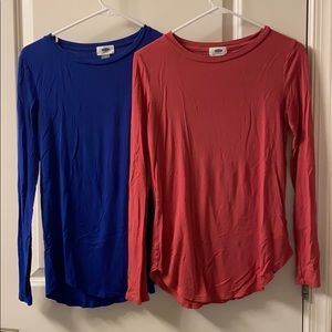Old Navy Long Sleeve Shirts, set of 2. XS.